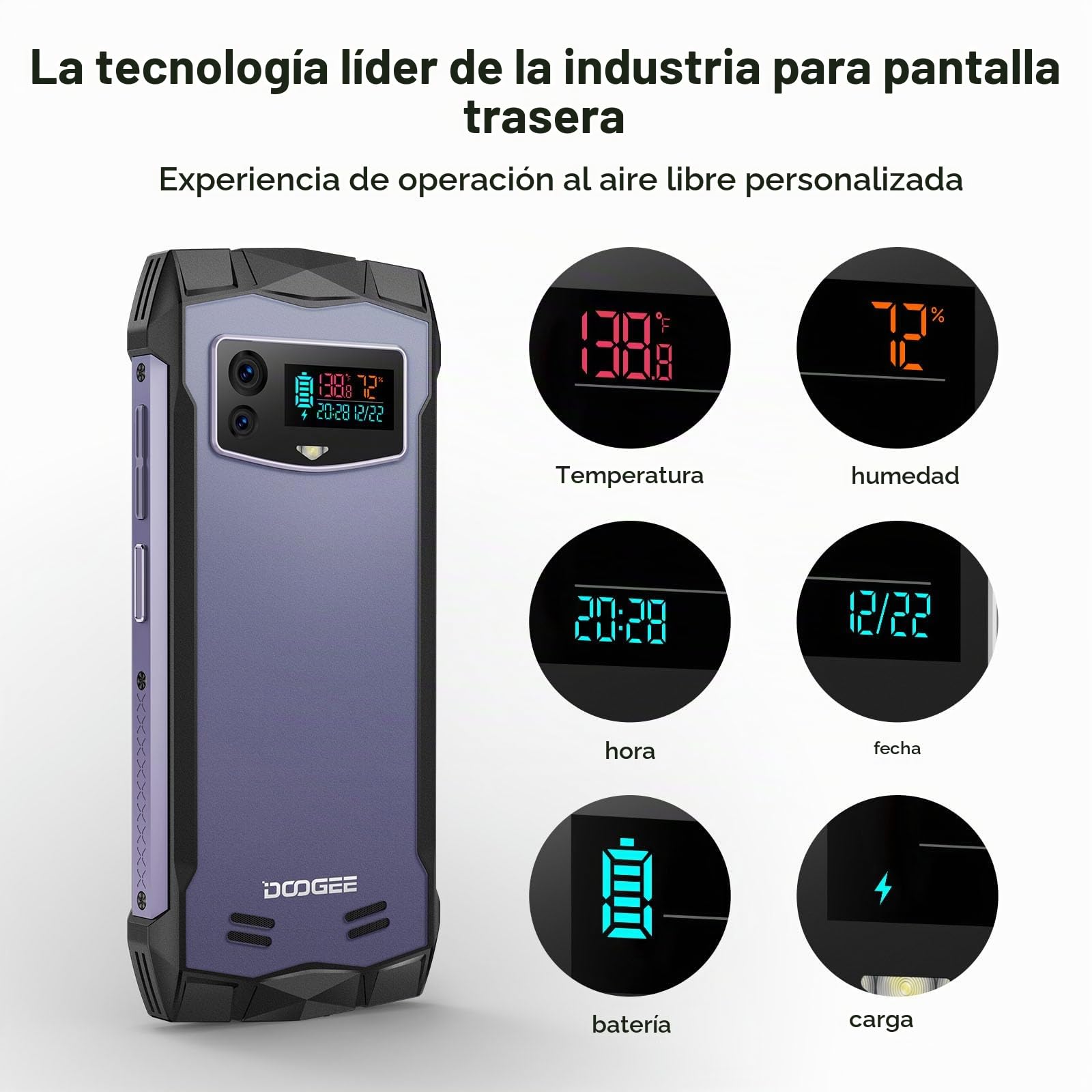 Amazon.com: DOOGEE Smini Smartphone resistente 2024, pantalla QHD