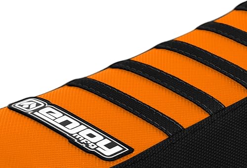Miniatura 2 de Enjoy Mfg Funda de asiento, compatible con KTM SX85 SX 85 2006-2012, lados negrosparte superior naranjavarillas negras #89