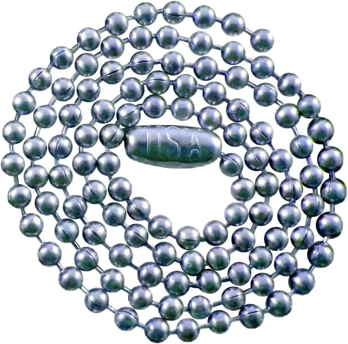 Stainless Steel Ball Chain Necklaces - T304 Stainless 2.4mm Chains - Made in USA Military Grade Chains in Multiple Lengths (18, 24, 27, 30, 36 Inch) - Authentic U.S. Military Dog Tag Chain