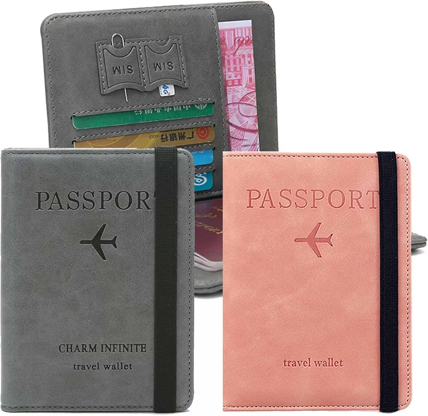 Límite-MX Cartera para Pasaporte RFID,Porta Pasaporte,Pasaporte Funda ...