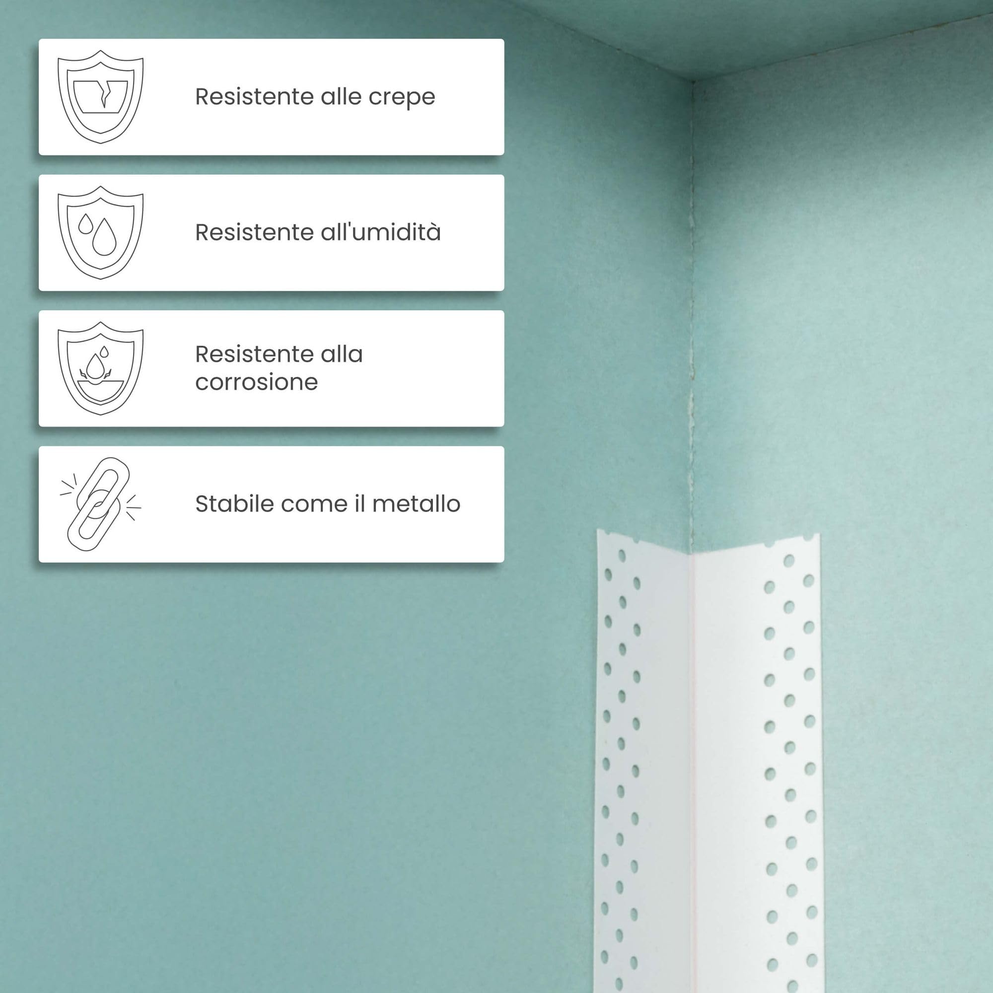 Tuff Tape Pro 30m Nastro composito per giunzione pannelli cartongesso, crepe muro e rinforzo bordi