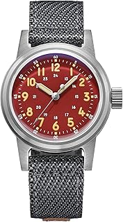 ADDIESDIVE 36 MM Vintage Automatic Watch 200 M Waterproof Military Watches for Men and Women Nylon/Leather Strap Outdoor S...