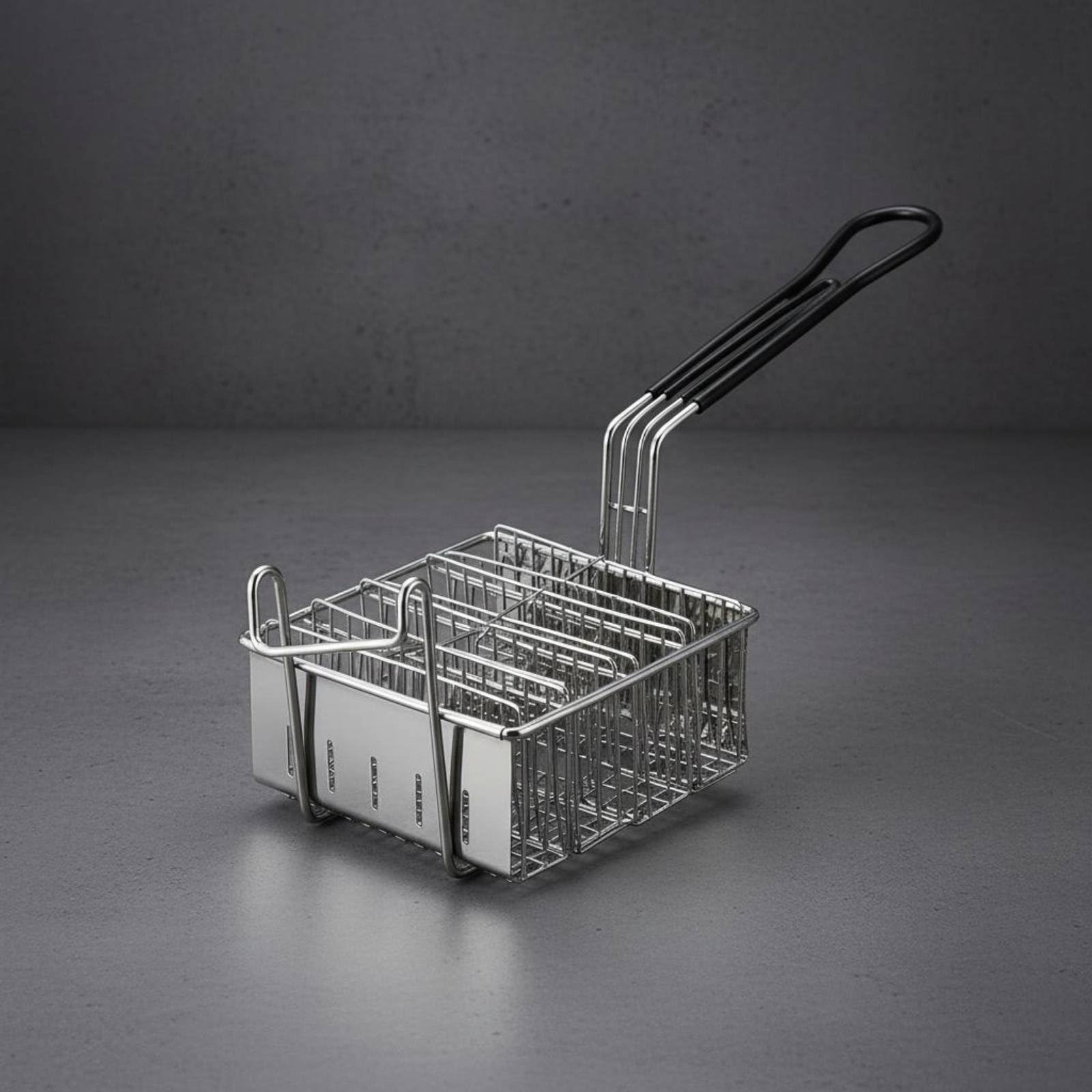 Cesta Freidora para Tacos Acero Inoxidable Cesta para Freír Tacos Cocción Eficiente Freidora de Tortillas de Taco para Cocineros, Desmontable 6-Grid V