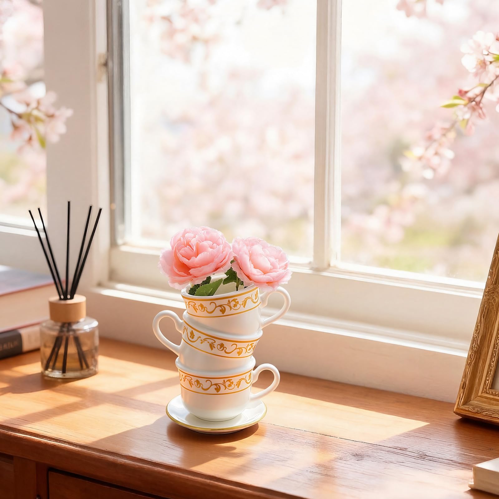 Amazon.com: Tioncy Mini Teacup Bud Vase 5