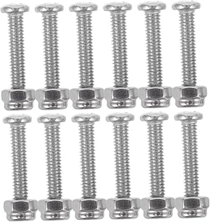 FAVOMOTO 12 Sets Foosball Table Screws and Nuts Carbon Steel M4x20mm