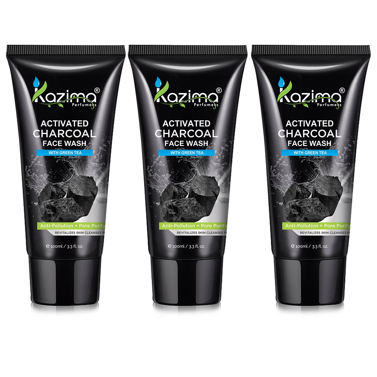 kazima charcoal face wash