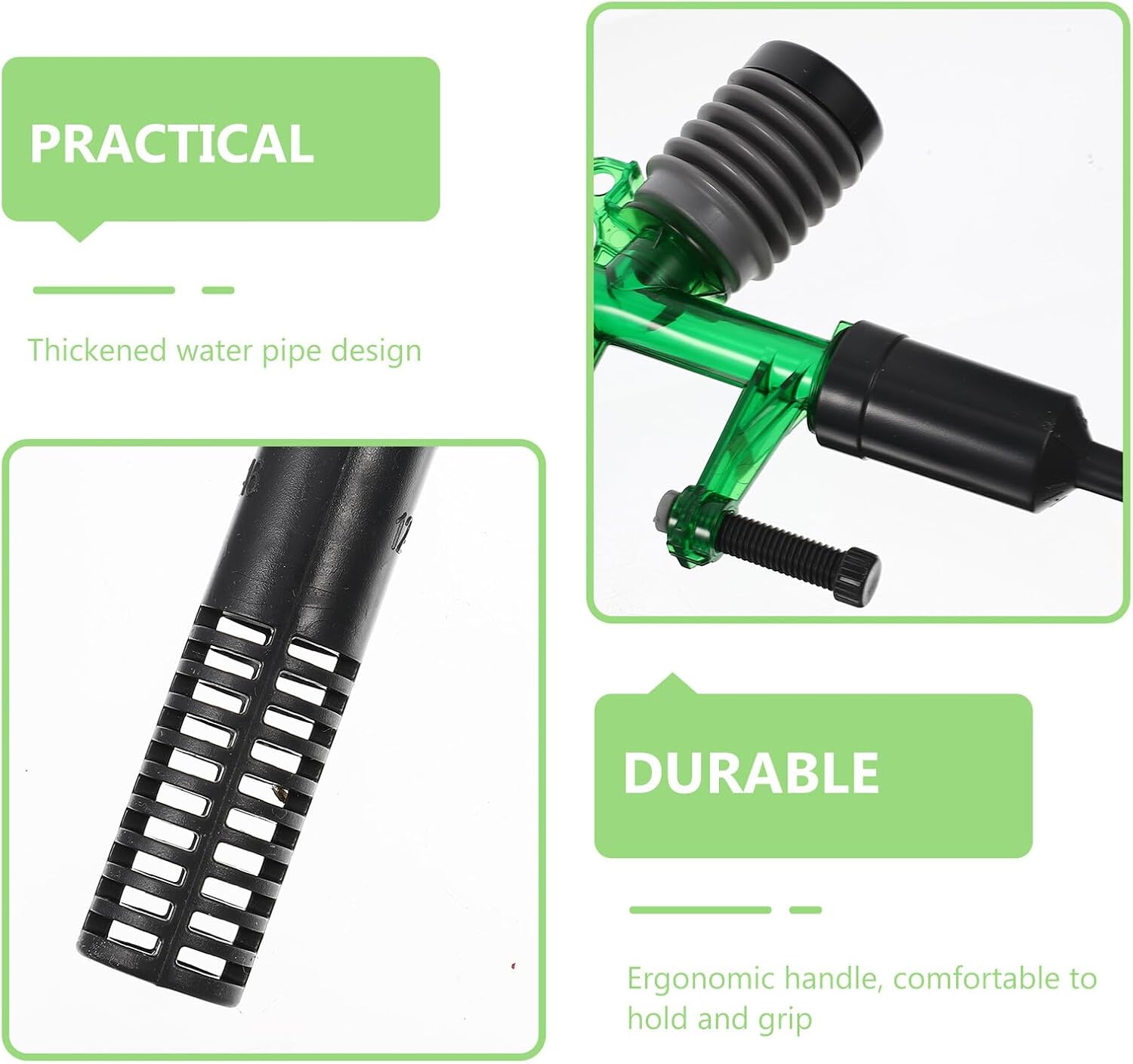 DOITOOL Aquarium Siphon Water Changer Fish Tank Gravel Vacuum Cleaner Portable Extendable Tube for Fish Tank Cleaning and Water Maintenance