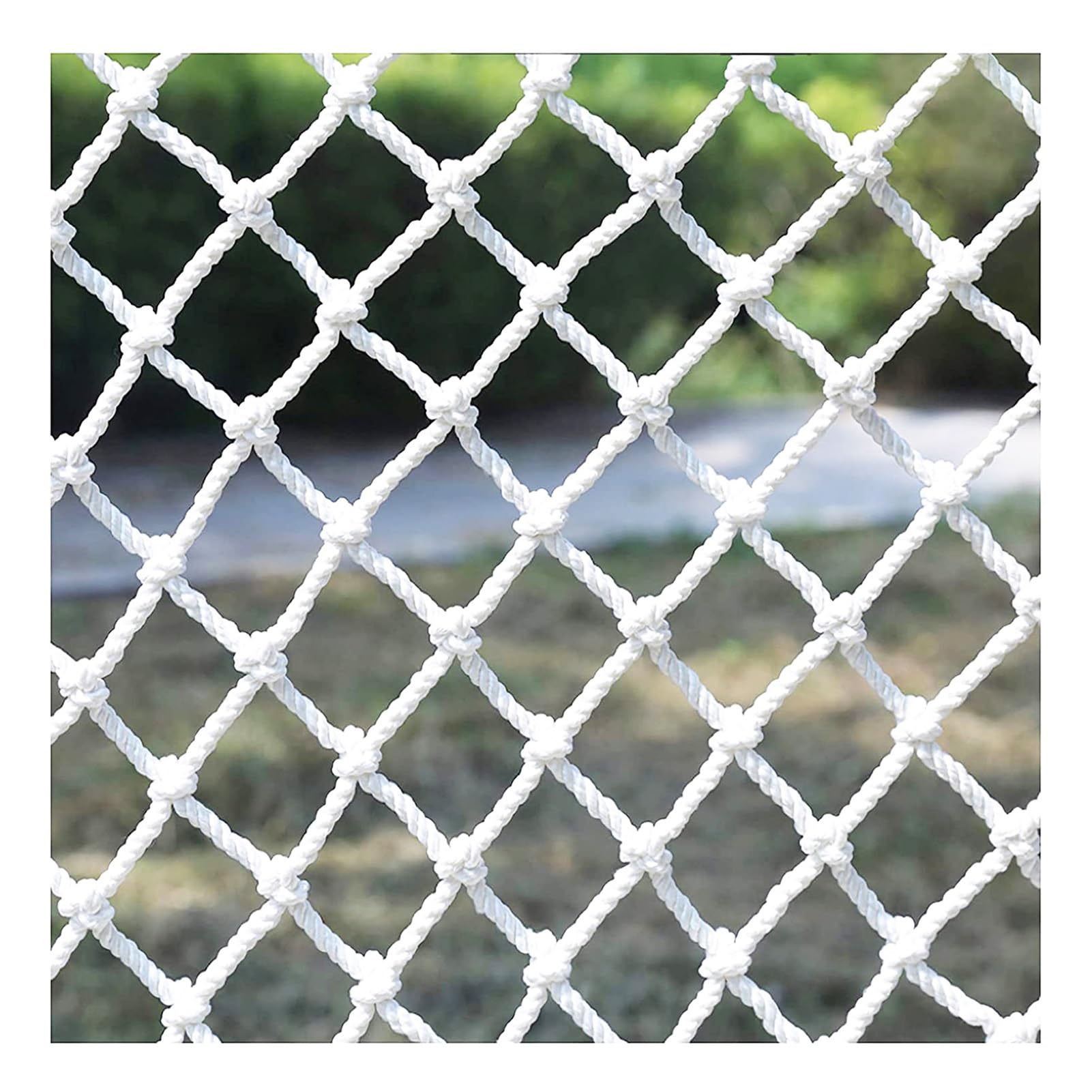 Gjzqdkx White Safety Rope Net For Stairs & Balconies Flame Retardant Anti Fall Protection Net 3X10m (10X33ft) Ideal For Home & Loft Safety