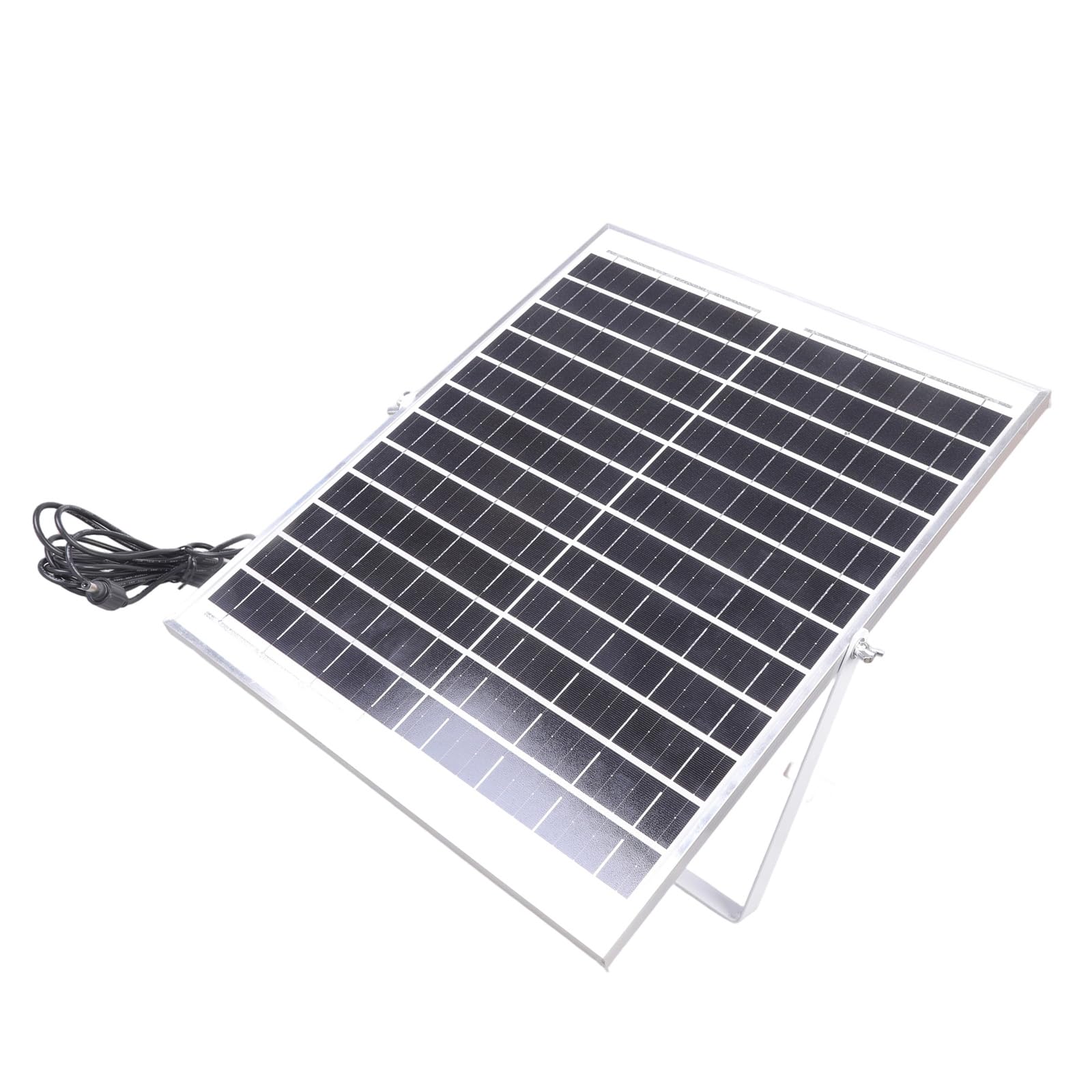 Panel solar de 12 V de 25 W con conectores de 5,5 x 2,1 mm que garantizan que la cámara funcione para propietarios de viviendas y entusiastas de la seguridad, luz LED