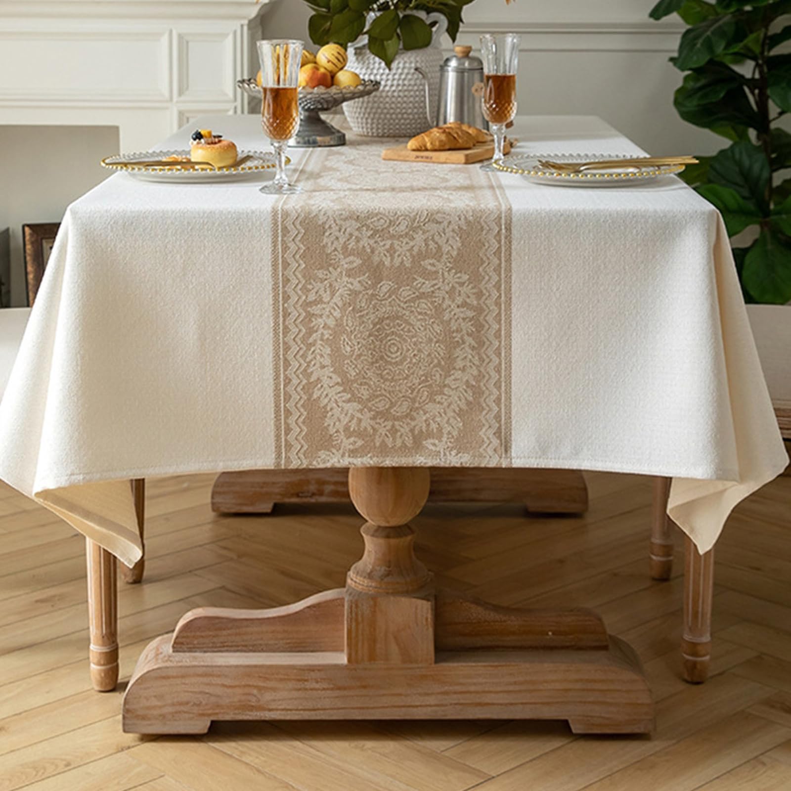 Tovaglia impermeabile rossa, 140 x 180 cm. Tovaglia versatile in stile country per sala da pranzo, cucina, buffet, feste e campeggio. Durevole, antimacchia, perfetta per ogni occasione