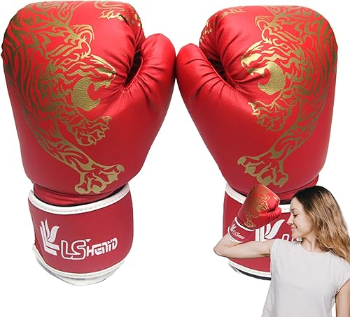 Miniatura 10 de LAFANDE Guantes de boxeo para hombres y mujeres, guantes de boxeo ganadores, guantes de entrenamiento de boxeo, guantes de boxeo de boxeo, guantes