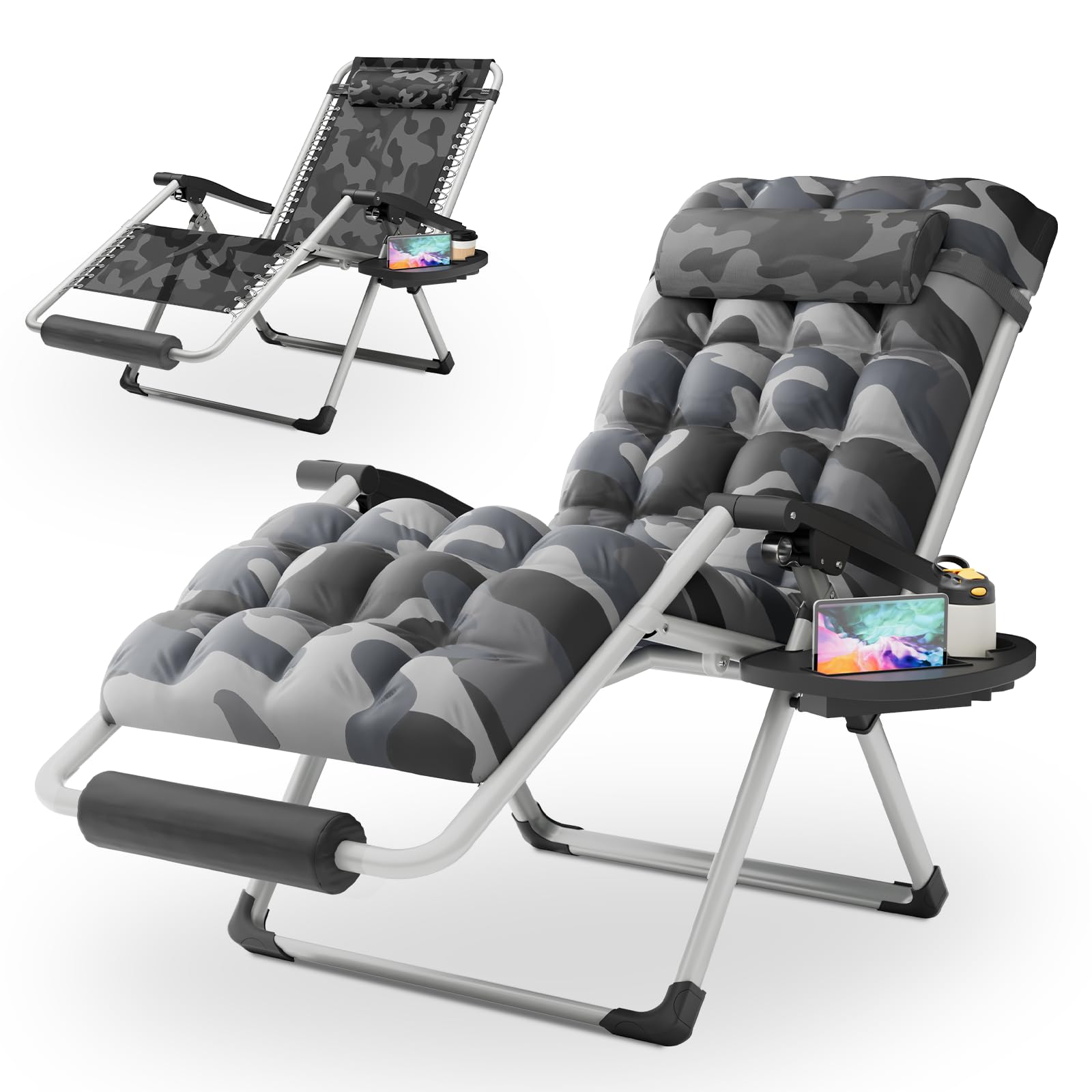 Chaise inclinable anti-gravité d'intérieur surdimensionnée de 73,7 cm