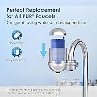 Vista 2 de Waterdrop Filtro de agua certificado NSF, repuesto para filtro de agua PUR® Faucet (4 unidades)