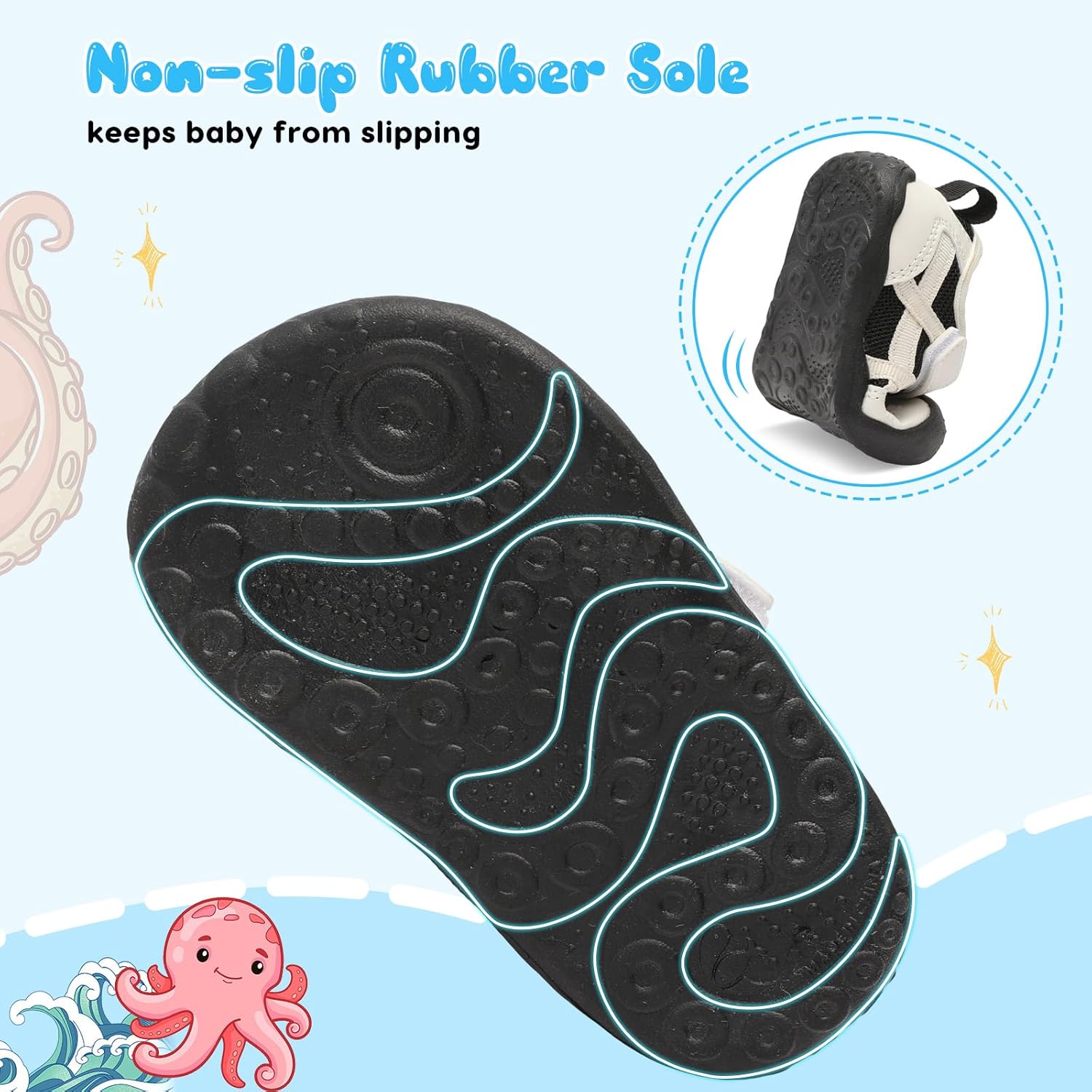 Scurtain Baby Shoes Boy Girl First Walking Shoe Infant Crib Breathable Sneakers Lightweight Barefoot Shoes for Babies - Image 6