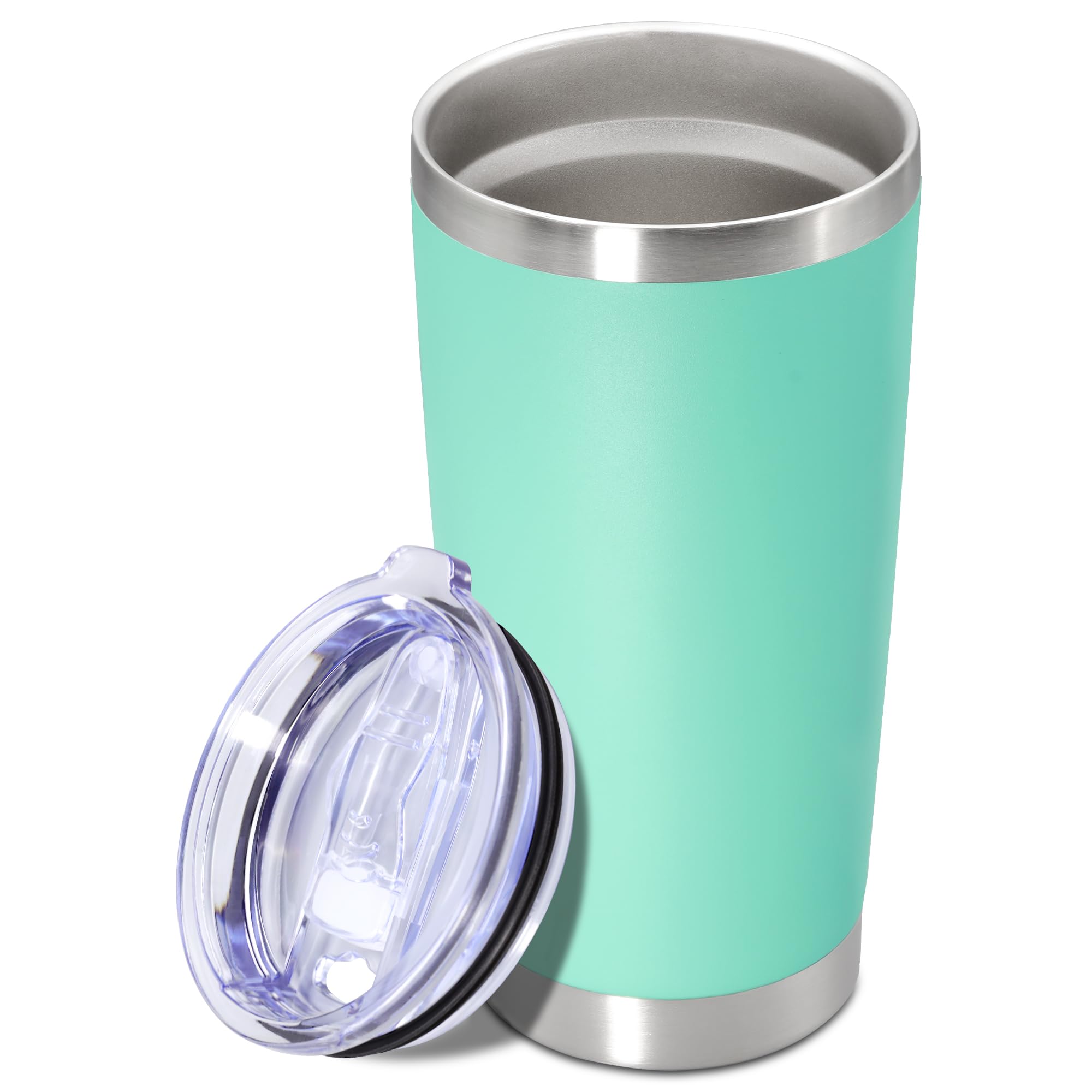 20oz Tumbler Insulated Tumblers Vacuum Coffee Mug with Lid Light Blue 1Pack
