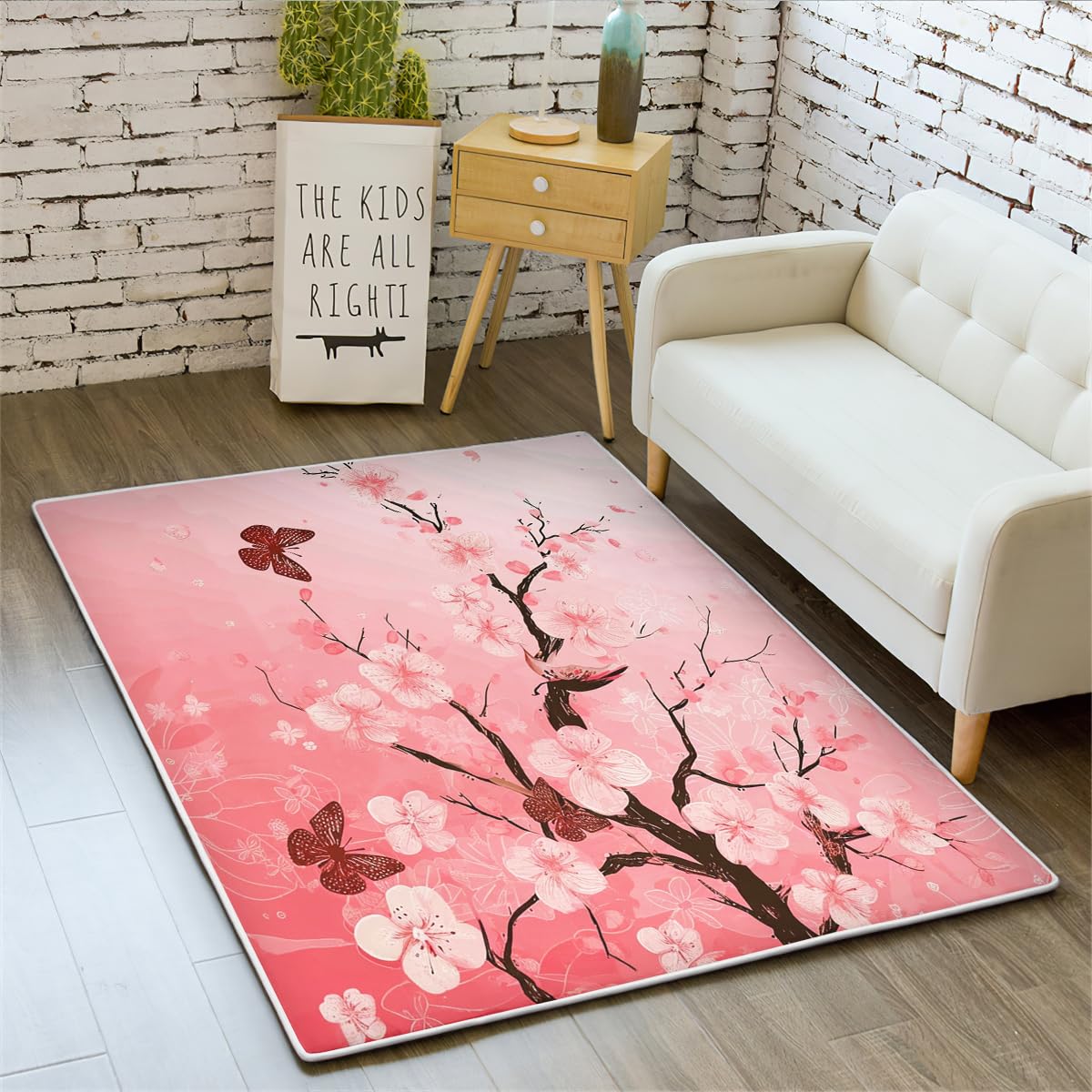 Amazon.com: CCoutueChen 5X8 Cherry Blossom Floral Washable Area