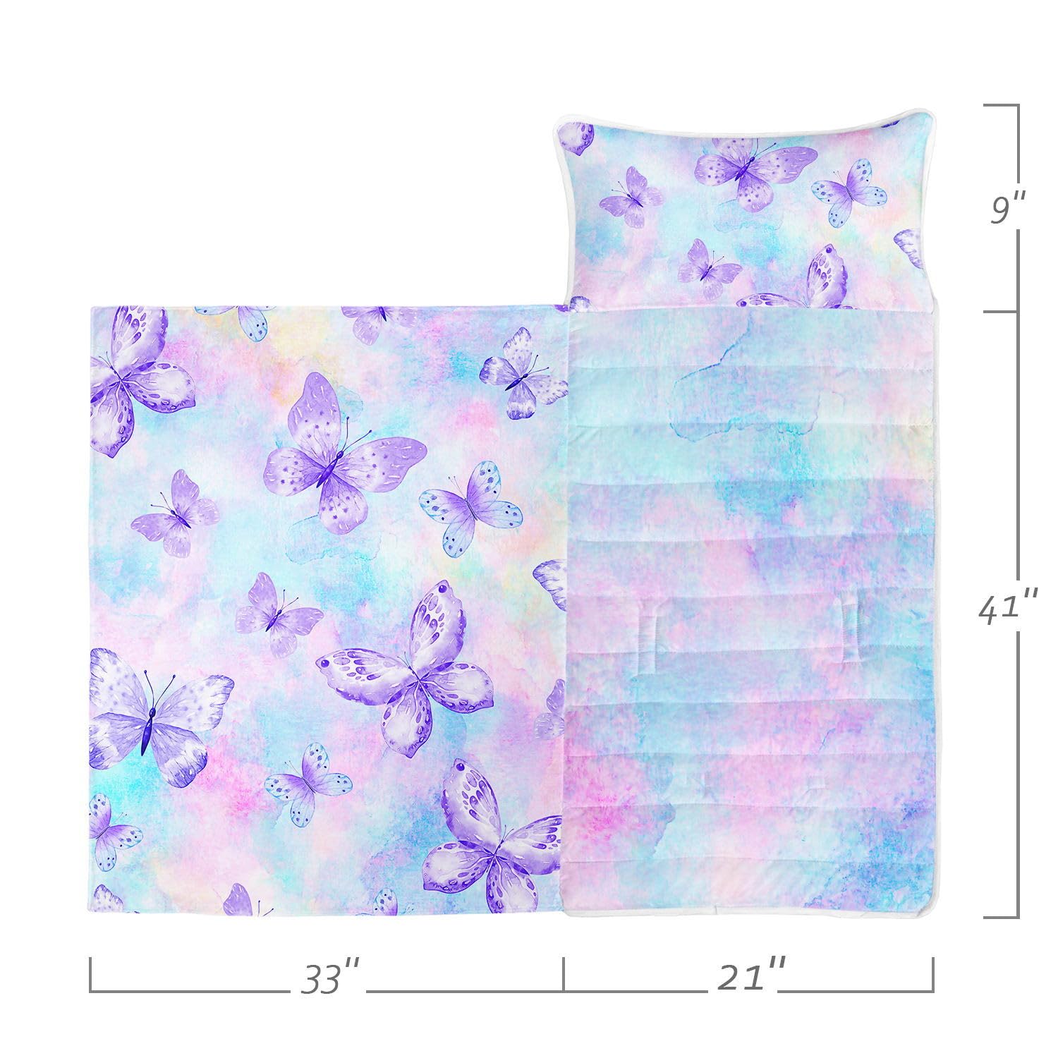 HOSIMA Nap Mat -Butterfly Sleeping Bag with Removable Pillow - Image 2