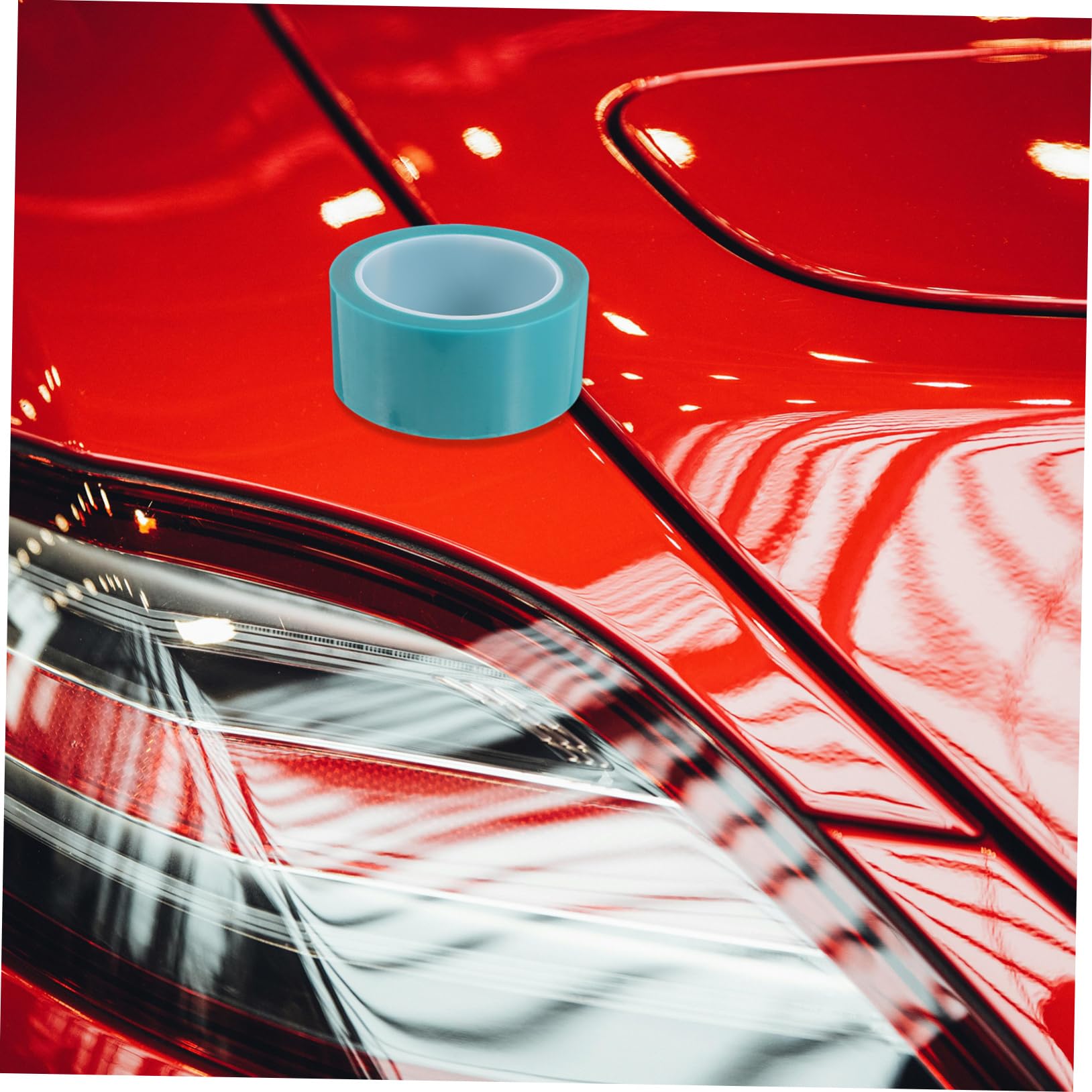 Nastro Adesivo per Mascheratura della Vernice Pet per Carrozzeria, 5 Pezzi | Spessore 0, 06mm, Lunghezza 50m, Adatto a Curve e Profili, per Manutenzione Auto e Verniciatura a Spruzzo Colore Casuale