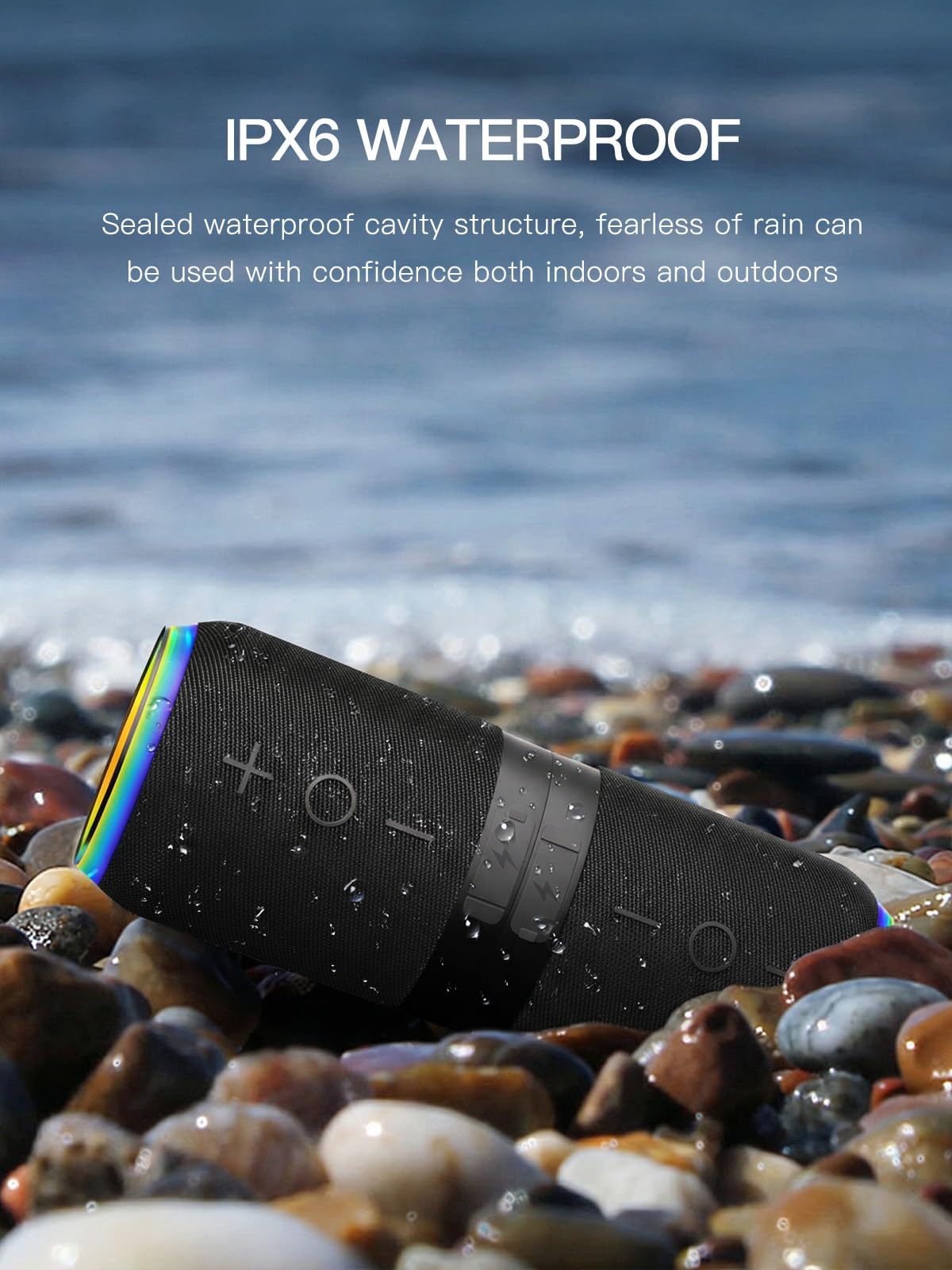Aoacions 2 in 1 Magnetic Splittable Bluetooth Speaker, Portable Waterproof Split Wireless Speaker Bluetooth V5.4 with 20W Loud Stereo Sound, Wireless Pairing for Home, Outdoor or Travel — view 4