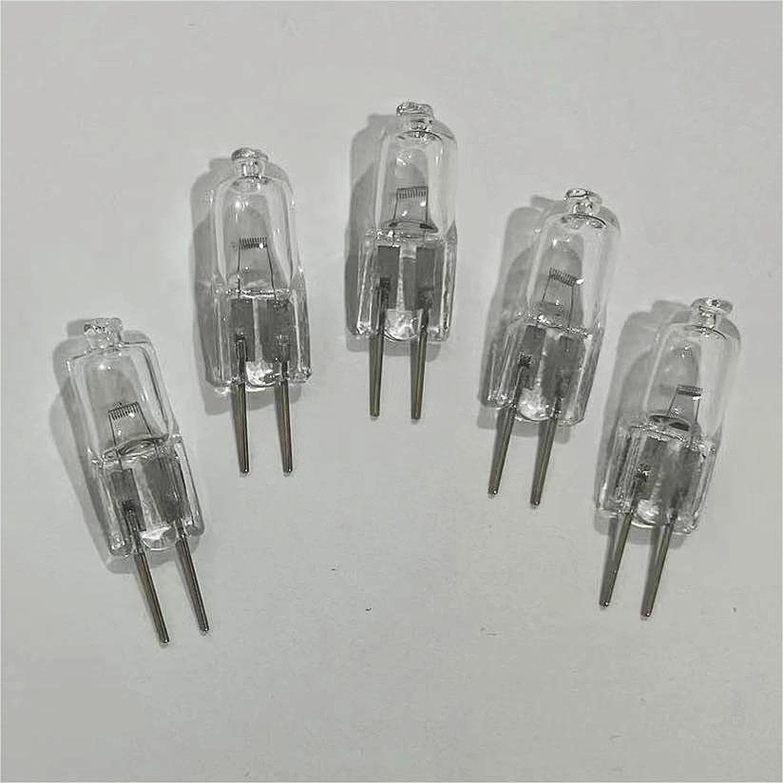 WYLIELAMSH G4 Bulb 5PCS 10W 6V JC G4 Base Halogen Lamp 5W 15W 20W Bi-Pin Light Bulbs 6 Volt JC 25W G4 6V 35W 40W 5W