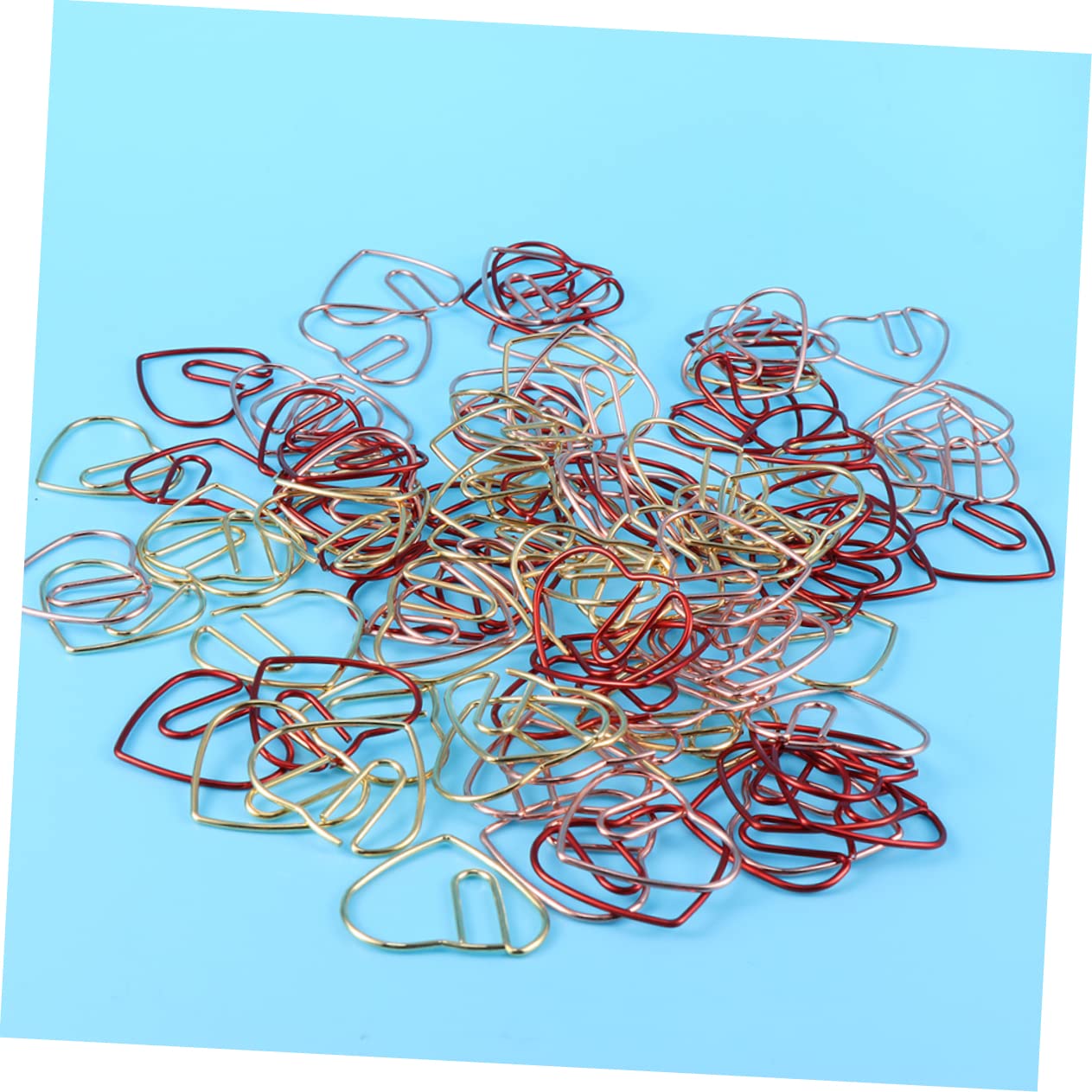 SHINEOFI 150stücke Herzförmige Büroklammern Aus Kreative Papierclips Bunten Farben Für Notizen Kalender Und Scrapbooking Für Büro Und Schule