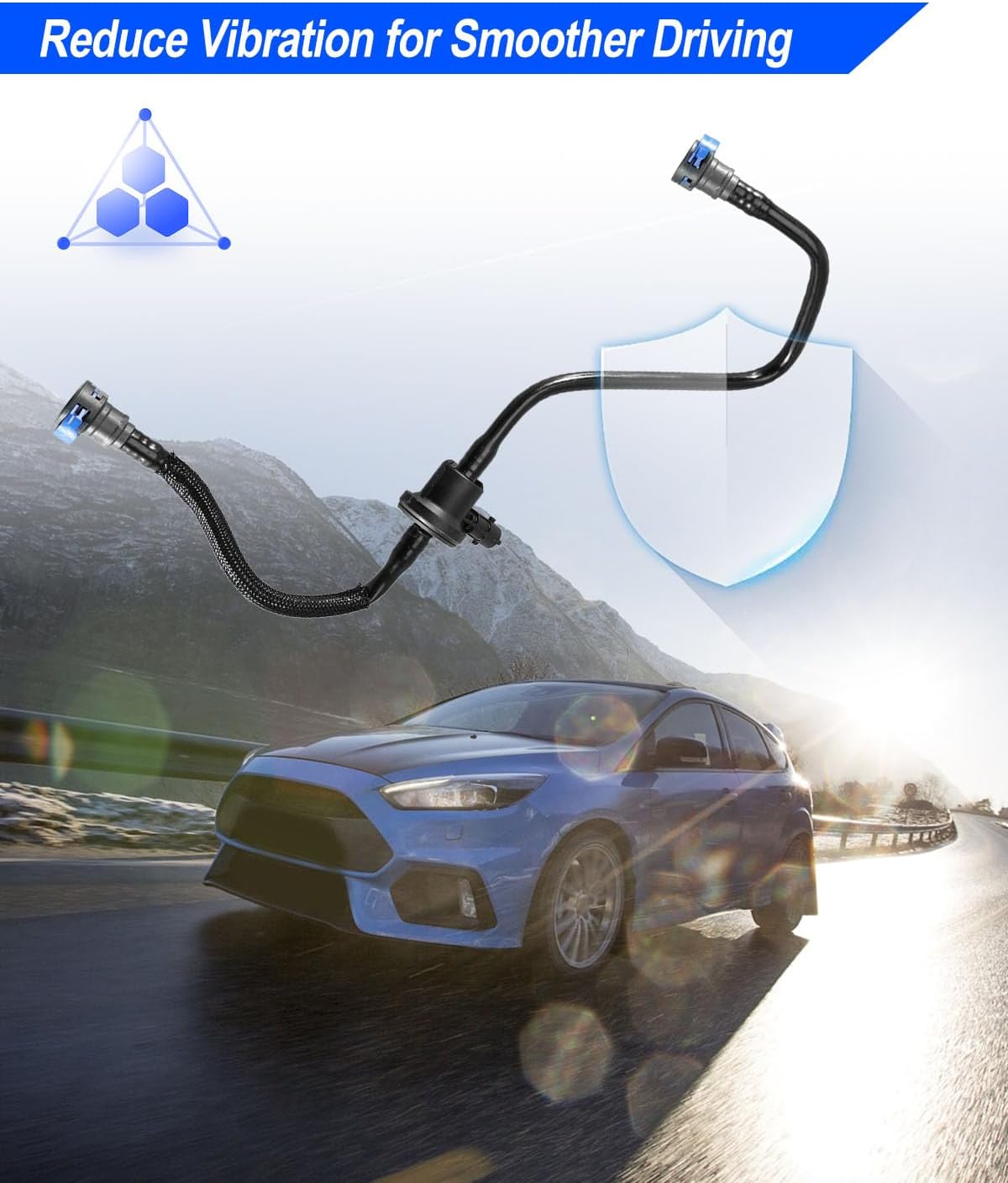 911-777 Vapor Canister Valve Fit for Ford Focus 2012-2018, Carbon Canister Valve with Hose Replace BV619D289HA BV6Z-9D289-B CP805 CP894 PV965 BV6Z-9D289-A BV6Z9D289B BV6Z9D289A