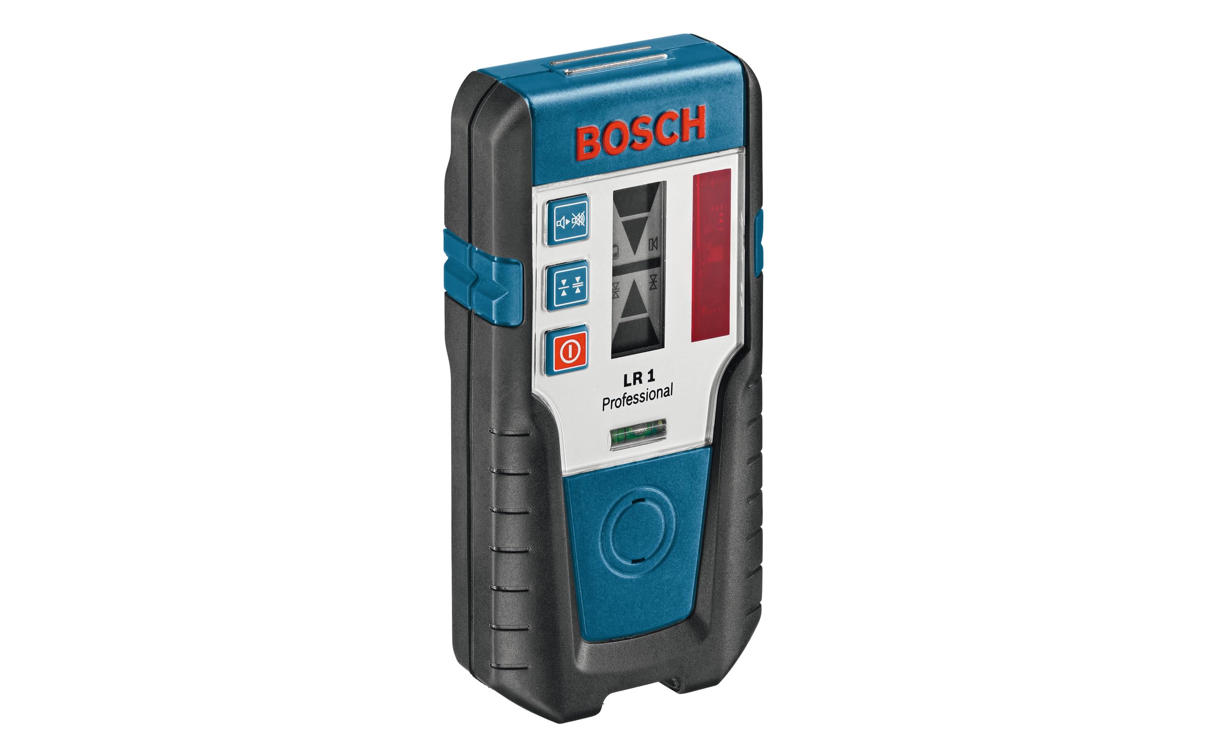 Bosch Professional Ricevitore Laser LR 1 (Laser Rosso, 1 Batteria da 9V, Staffa, Raggio D'Azione: 0–200 m)