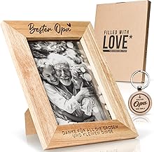 Picture Frame Grandpa Gift Birthday Gift for Grandpa Photo Frame Best Grandpa Gifts Gift Set with Keyring