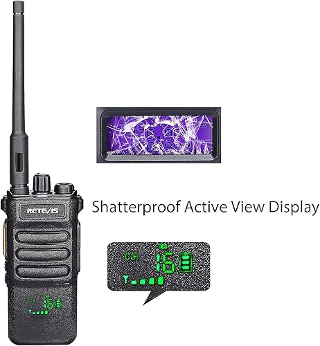 Miniatura 3 de Retevis RT86 Radios de dos vías de largo alcance recargable y de alta potencia, radios de 2 vías (4 unidades) paquete con radios de dos vías Retevis