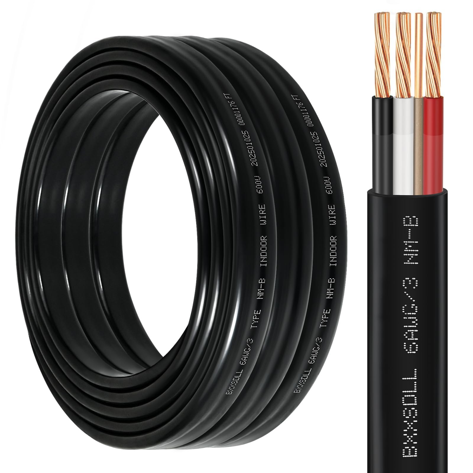 Photo 1 of BXXSDLL 25FT 6/3 NM-B Electrical Wire with Ground