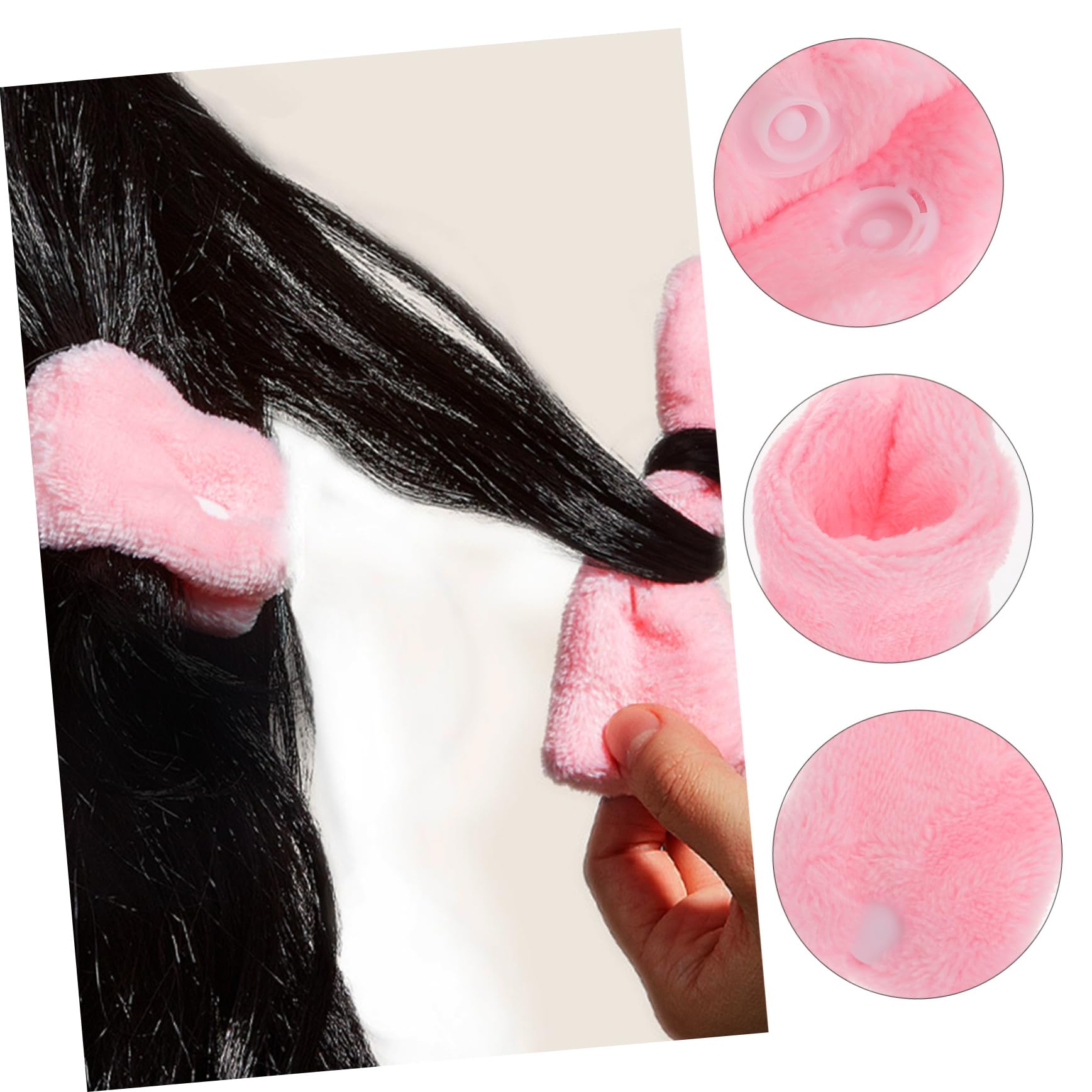 FRCOLOR 30stücke Teiliges Fleece Lockenwickler Hitze Für Sanfte Schlaf-haarstyler Für Geschädigtes Haar Aufwickeln Und Bequemes Tragen