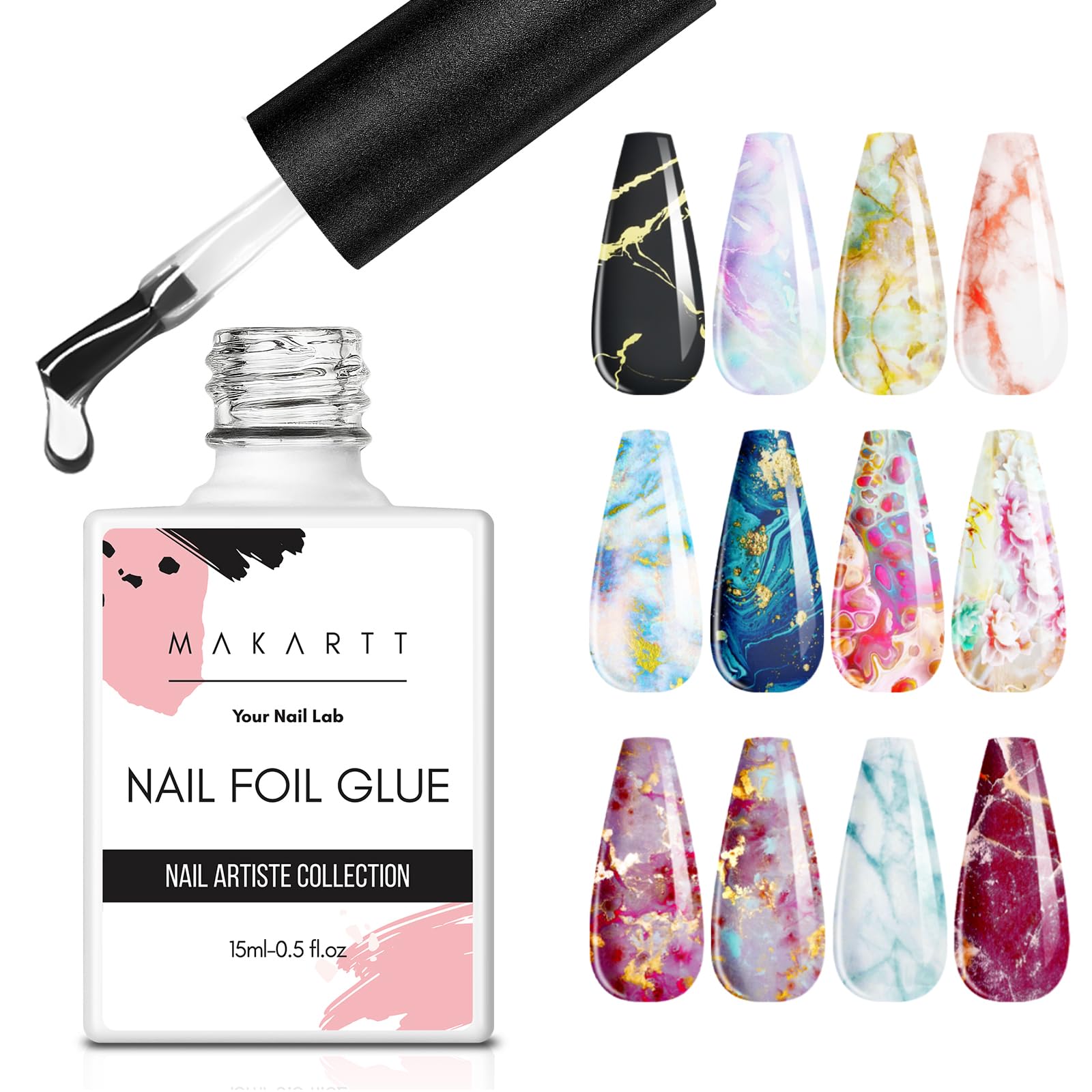 Nail Foil Glue - Transfer Foil Stickers Easily -8