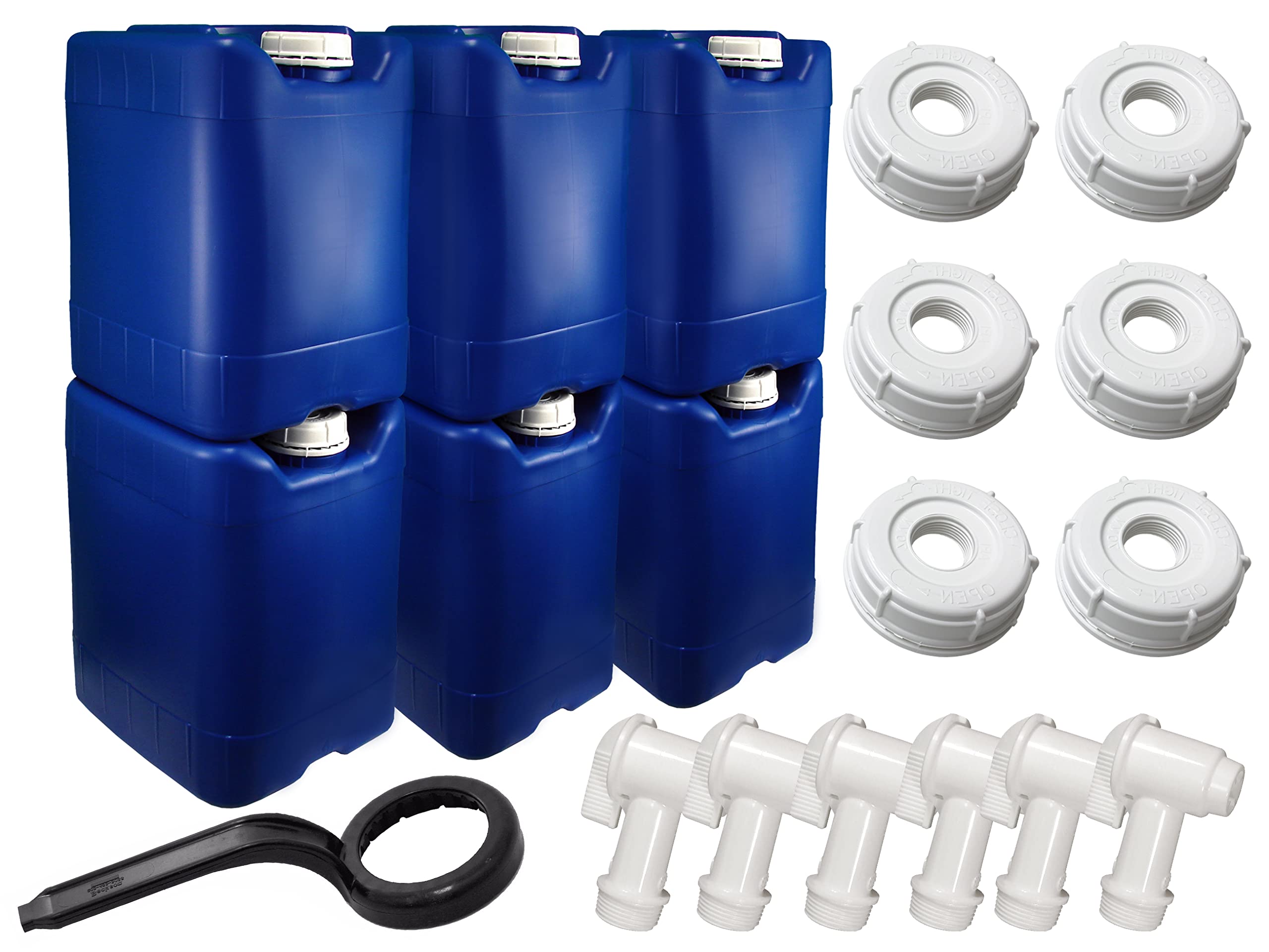 Portable Water Jugs Storage Stackable API Kirk Containers 5 Gallon ...