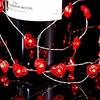 Vista 7 de BOHON - Luces de Halloween 3D - Jack-o-Lantern - LED de 30 luces de cadena de calabaza de 10 pies, funciona con baterías, luces de color naranja