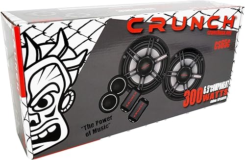 Miniatura 3 de Par de altavoces de componentes de audio para automóvil Crunch CS65C de 6.5 pulgadas, 300 vatios máximo de 6 1/2 pulgadas, paquete con (2) Crunch
