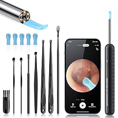 Ear Wax Removal Kit with 1080P Camera - 360 HD Ear Cleaner for iOS Android 6 LED Lights
