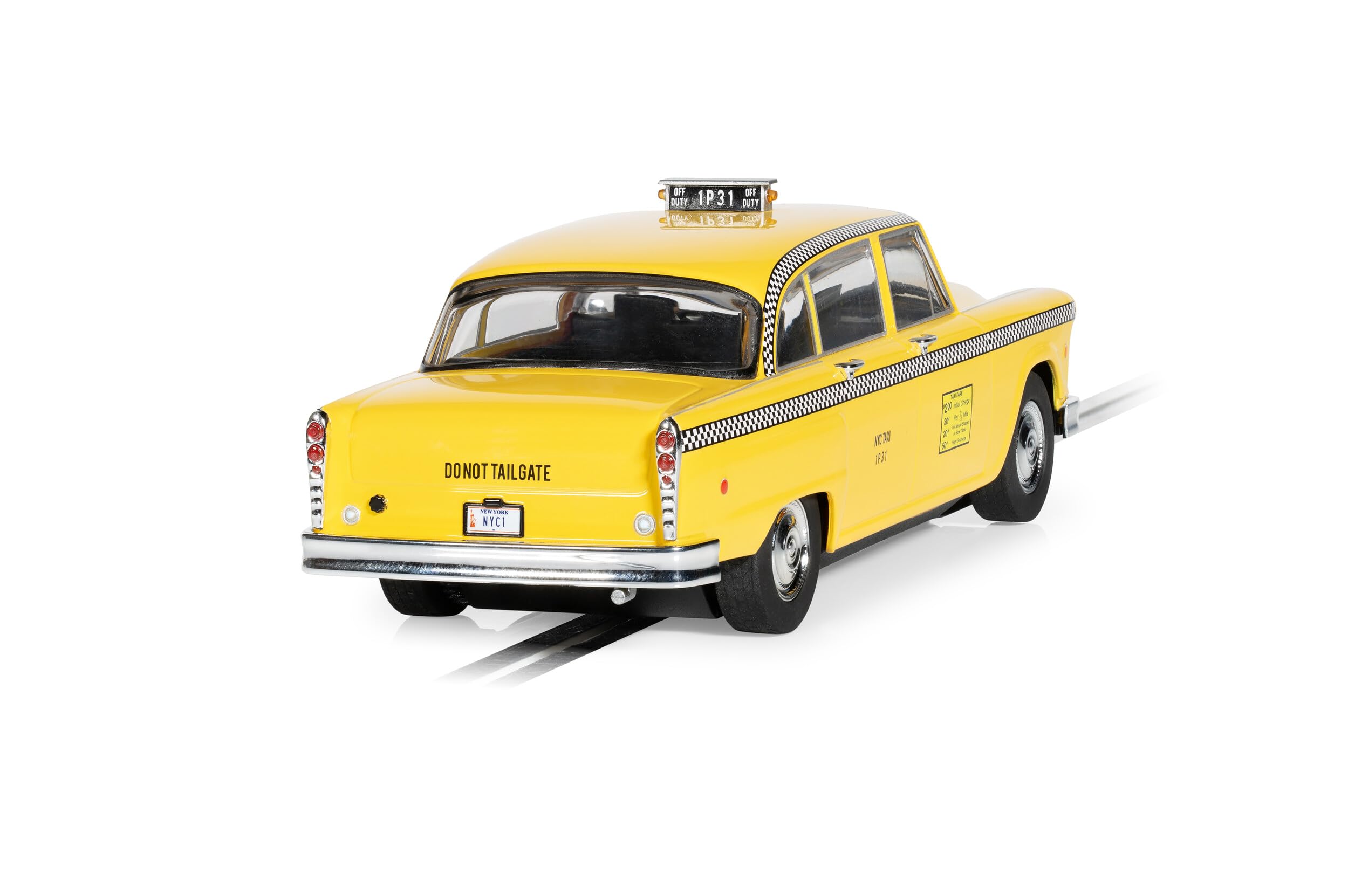 Scalextric Cars - C4432 1977 NYC Taxi - Coche con Ranura de Juguete para Uso en Pistas de Carreras o Set - Ideas de Regalo para niños pequeños y niñas de 5 años