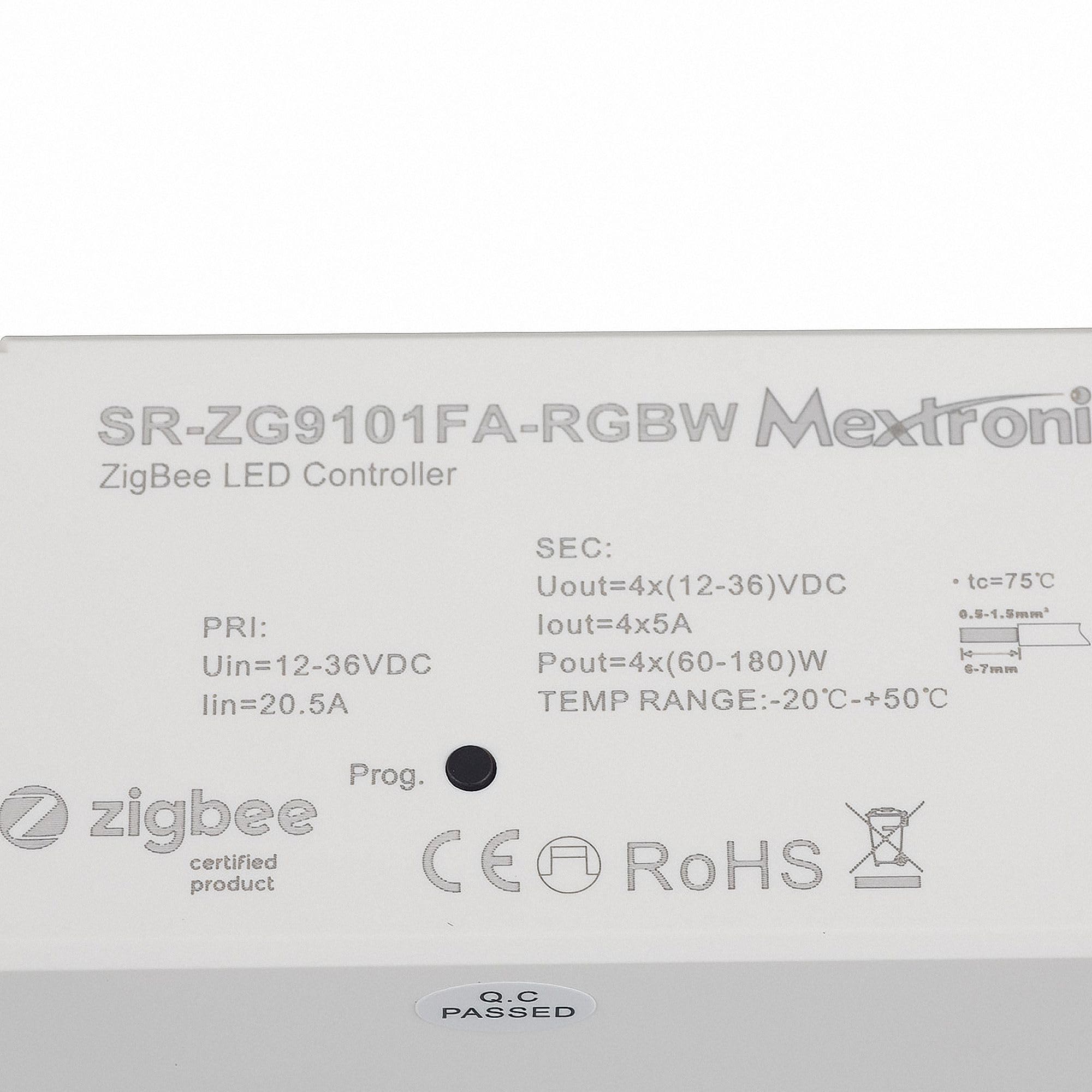 LED CONNEX Zigbee RGB/RGBW Dimmer 12-36V DC bis 4x5A