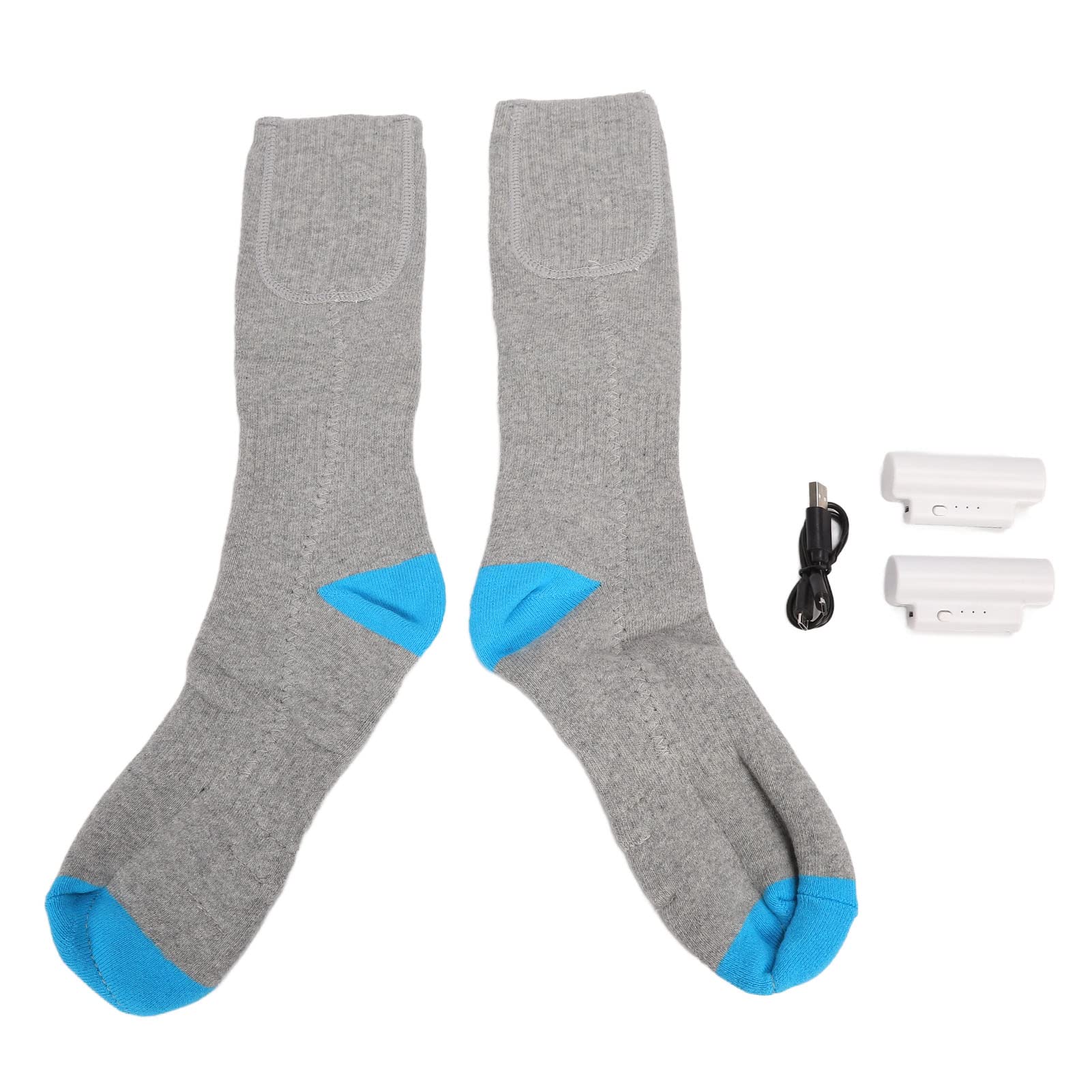 ZJchao Heated Socks Electric 3 Gear Temperature Adjustable, High Elasticity, Washable Rechargeable Battery. Keep Warm in Cold Weather, Suitable for Outdoor Activities, Elderly, and