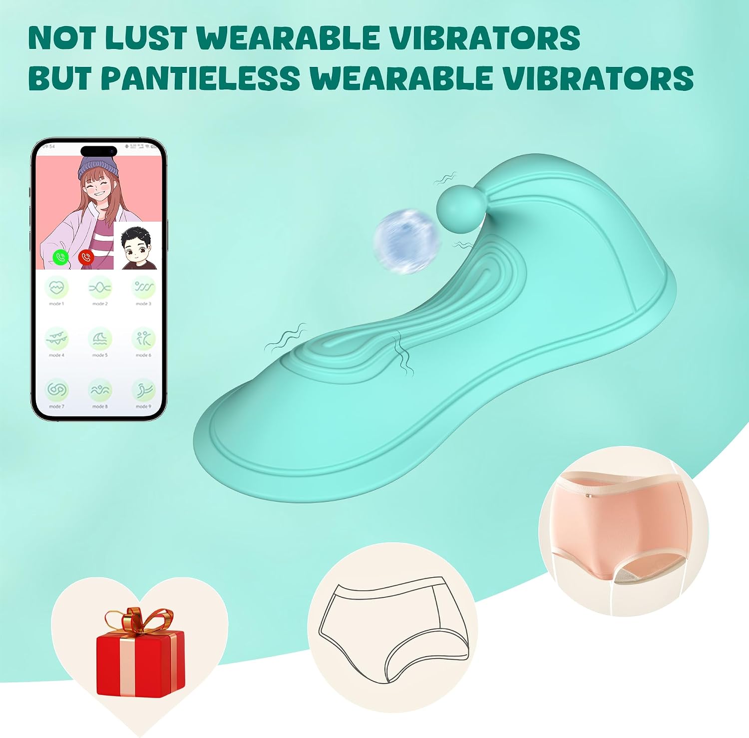 Sit and Ride Clit G Spot Vibrator for Women Sex Toys with 10 Vibrating Modes APP Remote Control Wearable Vibrator Female Adult Sex Toy