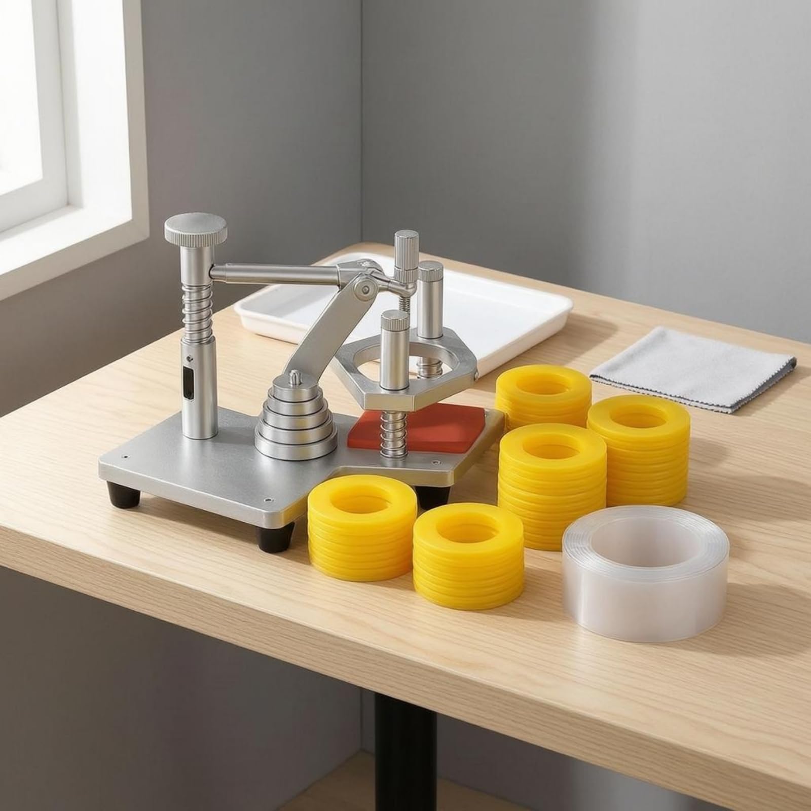 Milageto Abridor de Cristal de Reloj Herramienta Abridora Extractor para Abrir Cristal y Tapa Frontal con Control de Presión y Base Antideslizante Material