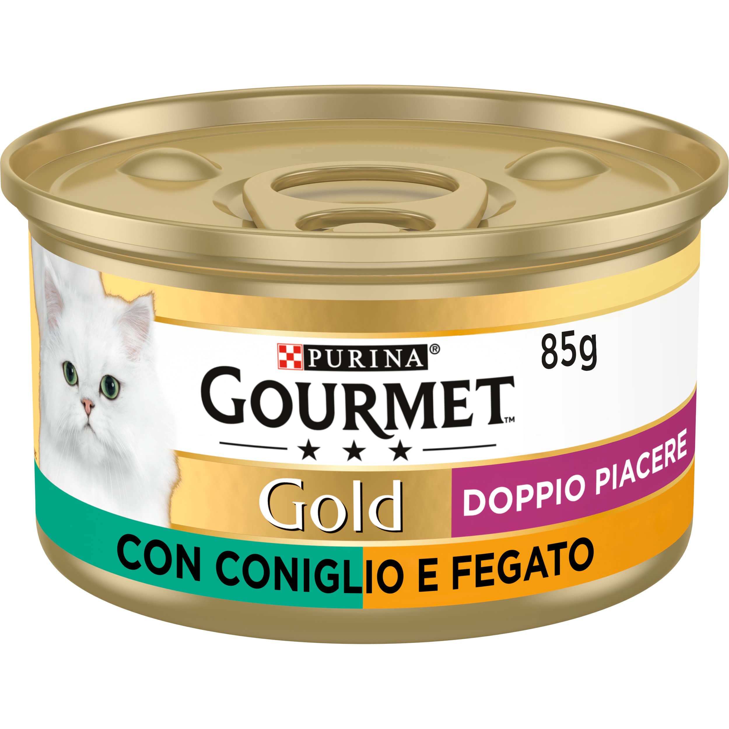 GOURMET GOLD Cibo umido per gatti adulti Patè con Coniglio, 24 lattine da 85g