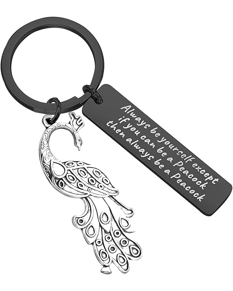 LQRI Inspirational Peacock Jewelry Always Be Yourself Except If You Can Be a Peacock Then Always Be a Peacock
