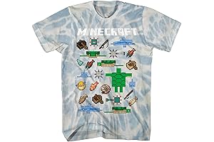 Minecraft Dungeons Kids T-Shirt: Battle-Ready Companions for Adventure