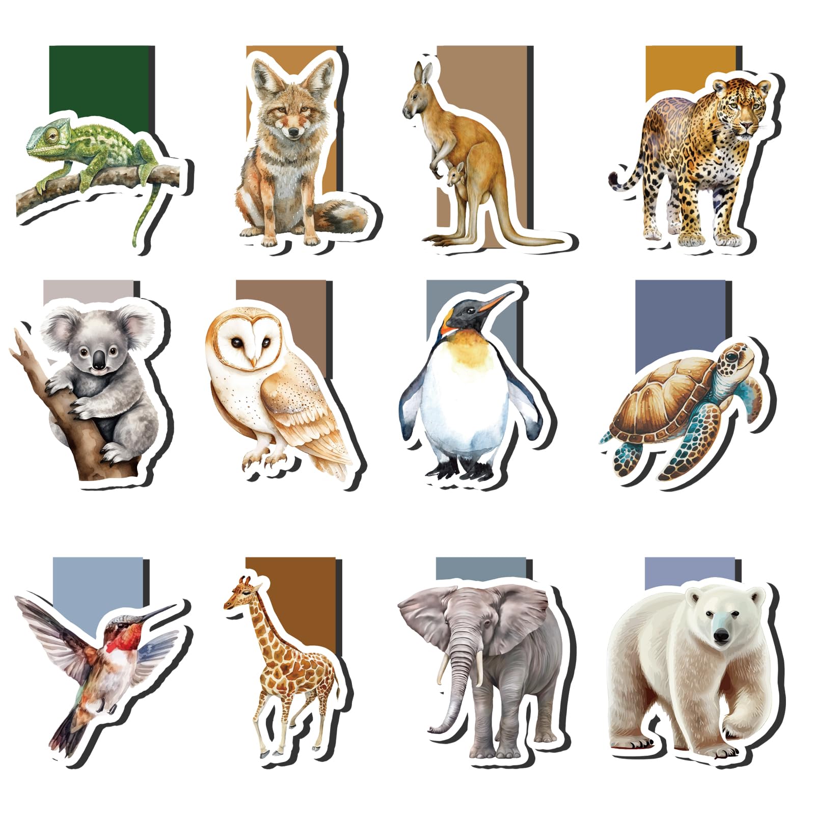 Magnetische Lesezeichen, Geschenke zur Einschulung Tiere Magnetlesezeichen Kinder, Schultüte Füllung für Junge Mädchen, Kleine Geschenke für Schüler Buchliebhaber