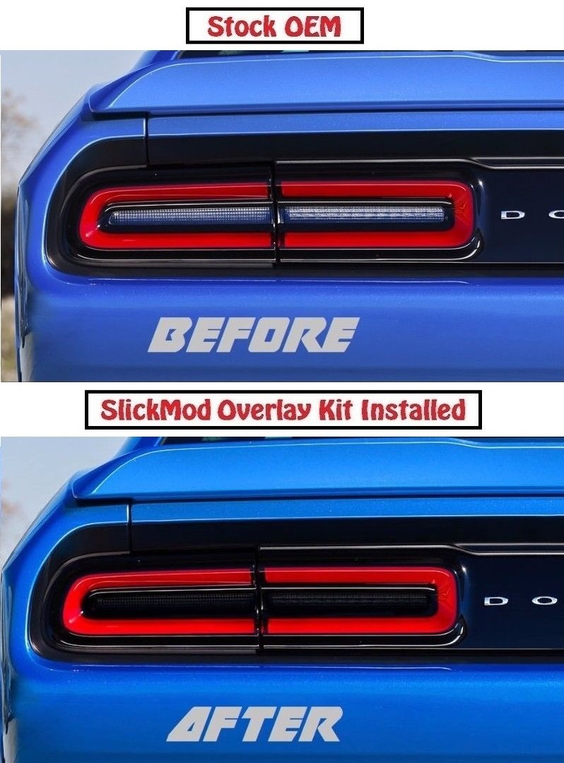 SlickMod Precut Vinyl Tint Overlay Kit for 2015-2019 Dodge Challenger Inner Taillights