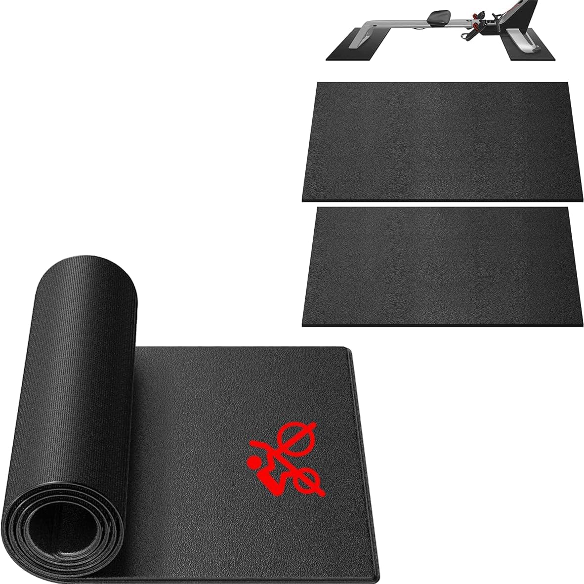 Amazon.com : Crostice Mat and Double Row Mat Compatible with Peloton ...