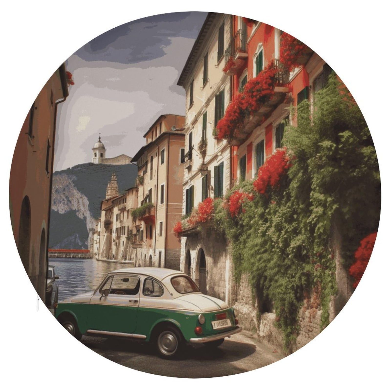 Wsoihfec Style Beautiful Italy Seat Cushion Round Chair Pad