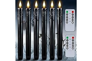 Homemory Black Flameless Taper Candles: Illuminate Your Space with Elegance
