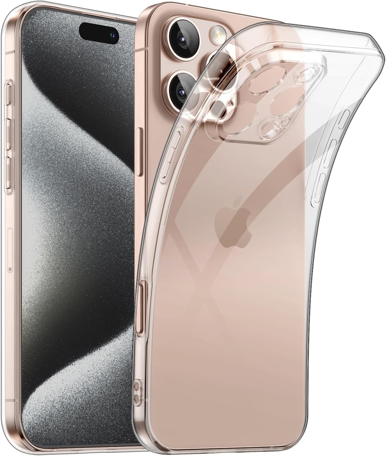 PIXFAB for iPhone 16 Pro Max Clear Case with 2 x Screen Protector Tempered Glass - Image 3